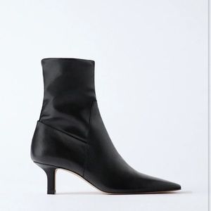 Zara Soft Genuine Leather Booties